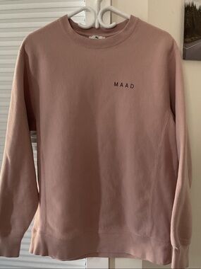 MAAD Classic Crewneck Sweatshirt in Dusty Rose